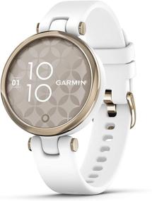 img 4 attached to 🌸 Garmin Lily: Compact Touchscreen GPS Smartwatch with Patterned Lens - Light Gold and White