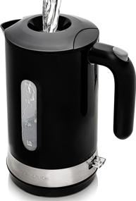 img 4 attached to 🔌 Ovente Electric Hot Water Kettle 1.8L: Prontofill Lid, 1500W, BPA-Free, Portable Tea Coffee Maker, Fast Heating, Auto Shut-Off, Boil Dry Protection - Black KP413B