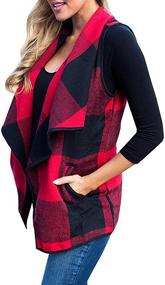 img 3 attached to 👚 Women's Multicolor Sleeveless Cardigan by FOXRED - Irregular Design for Enhanced SEO