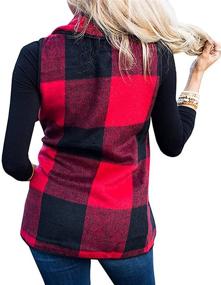 img 2 attached to 👚 Women's Multicolor Sleeveless Cardigan by FOXRED - Irregular Design for Enhanced SEO