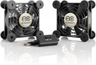 🌬️ ac infinity multifan s5: ultra-quiet dual 80mm usb fan for efficient cooling of receiver, dvr, playstation, xbox, computer cabinets - ul certified логотип