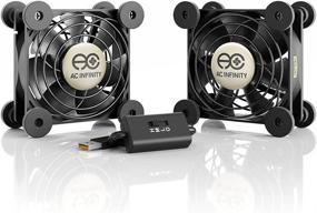 img 4 attached to 🌬️ AC Infinity MULTIFAN S5: Ultra-Quiet Dual 80mm USB Fan for Efficient Cooling of Receiver, DVR, Playstation, Xbox, Computer Cabinets - UL Certified