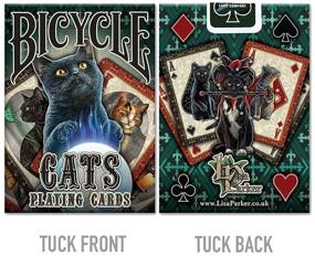 img 3 attached to Bicycle Cats Playing Cards - Black, 🚲 Designed by Lisa Parker - Enhanced for SEO