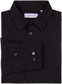 img 2 attached to 👔 Calvin Klein Boys' Slim Fit Long Sleeve Button-Down Dress Shirt