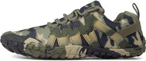 img 3 attached to Lightweight Minimalist Barefoot Sneakers Camouflage Women's Shoes in Athletic