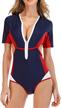 runtlly patchwork swimwear protection swimsuit women's clothing for swimsuits & cover ups logo