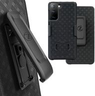 📱 zase galaxy s21 holster case: slim, protective, and rugged with strong belt clip - black holster combo case logo