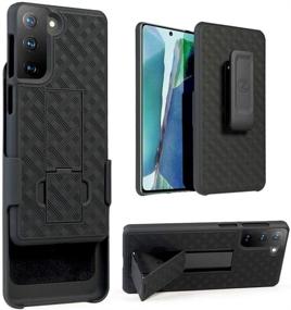 img 3 attached to 📱 ZASE Galaxy S21 Holster Case: Slim, Protective, and Rugged with Strong Belt Clip - Black Holster Combo Case