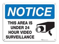 enhanced surveillance protection: aluminum indoor outdoor warning system logo