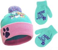 adorable nickelodeon toddler patrol mittens: perfect girls' accessories for all weather logo