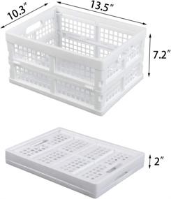 img 3 attached to Sosody Folding Storage Collapsible Stackable