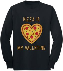 img 4 attached to Pizza My Valentine Lovers T Shirt Boys' Clothing