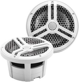 img 4 attached to 🔊 Skar Audio SK8M: Premium 8" 2-Way Marine Full Range Speakers - 500W Coaxial Pair in White