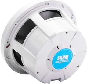 img 1 attached to 🔊 Skar Audio SK8M: Premium 8" 2-Way Marine Full Range Speakers - 500W Coaxial Pair in White