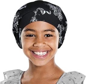 img 2 attached to 👒 Stylish Girls Satin Lined Slouchy Beanie Cap with Premium Elastic Band – Ultimate Comfort and Fashion Statement for Cooler Seasons