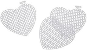 img 3 attached to Dazzling Darice: 10 Multi-purpose 3-Inch Clear Heart Plastic Canvas Shapes for Creative Crafts