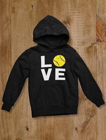 img 1 attached to 🎾 Softball Kids Sweatshirt - Ideal Gift for Youth Softball Fans, Cozy Youth Hoodie