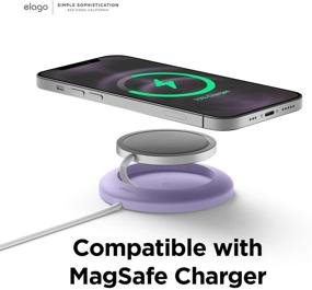 img 3 attached to Elago MS Charging Pad Compatible With MagSafe Charger - Premium Silicone Pad Compatible With IPhone 12&Amp