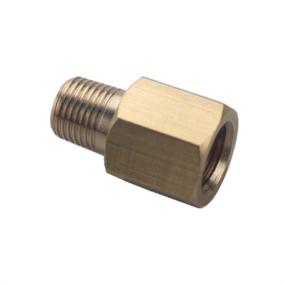 img 3 attached to 🔧 Dewhel Brass 1/8 NPT Female to 1/8 BSPT Male Thread Adapter: Ideal Gauge Sensor Sender Reducer