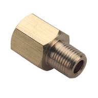 🔧 dewhel brass 1/8 npt female to 1/8 bspt male thread adapter: ideal gauge sensor sender reducer logo