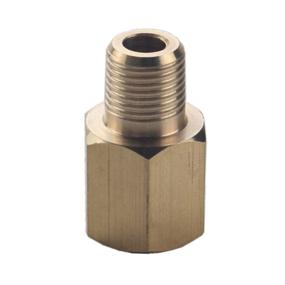 img 2 attached to 🔧 Dewhel Brass 1/8 NPT Female to 1/8 BSPT Male Thread Adapter: Ideal Gauge Sensor Sender Reducer