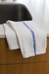 img 3 attached to Kitchen Towels Set - Professional Grade 24oz Absorbent Dish Towels for Kitchen and Cloth Napkins - 100% Cotton - Actual Towel Photos - Size 25” x 14” - Tea Towels and Dish Cloths - 1-Year Guarantee (6, Blue) by Sancito
