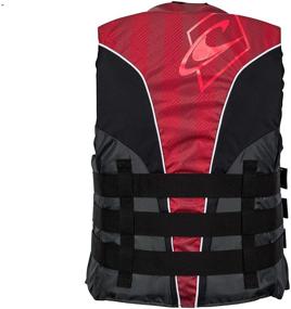 img 3 attached to 🔴 Premium O'Neill Men's Superlite USCG Life Vest - Black/Graphite/Red/White (Medium)