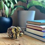 🐘 exquisite kalifano elephant jewelry box with swarovski elements - handcrafted storage and organization for earrings, necklaces, and rings - collectible ornament logo