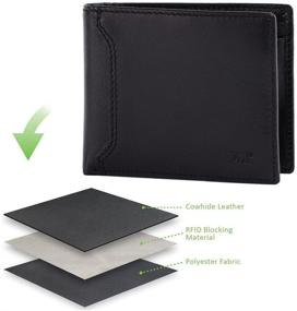 img 1 attached to Premium Leather Wallet with Convenient Pocket Section: Introducing Meister