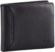 premium leather wallet with convenient pocket section: introducing meister logo