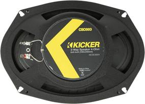 img 1 attached to Enhanced Kicker CS Series 150W 6 x 9 Inch Car Audio Coaxial Speaker Pair in Vibrant Yellow