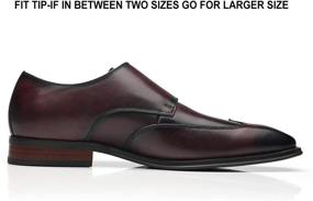 img 1 attached to Premium Milano Double Leather Business Shoes: Ultimate Comfort for Men's Loafers & Slip-Ons