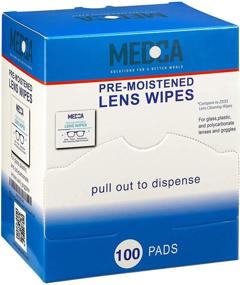 img 3 attached to 100 Pack of Individually Wrapped Lens and Glass Cleaning Wipes - Disposable and Portable Travel Cleaner for Glasses, Cameras, Cell Phones, Smartphones, and Tablets - Quick Drying, Streak-Free Results