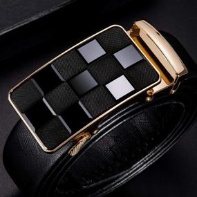 img 1 attached to 👔 Automatic Design Sliding Buckle for Men's Fashion Accessories