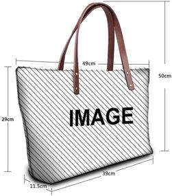 img 3 attached to 👜 Versatile and Stylish JEOCODY Women's Tote Bag Set - Perfect for Shopping and Gifting!