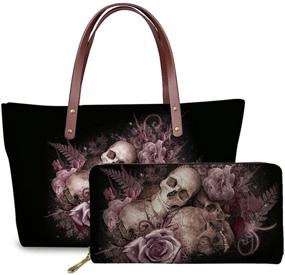 img 4 attached to 👜 Versatile and Stylish JEOCODY Women's Tote Bag Set - Perfect for Shopping and Gifting!