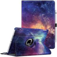 fintie ipad 9th / 8th / 7th generation case (2021/2020/2019), ipad 10.2 inch - 360 degree rotating stand protective back cover, auto wake/sleep, galaxy logo