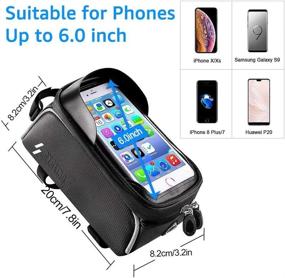 img 1 attached to 🚲 Inovare Designs Bike Cell Phone Mount Bag Waterproof - iPhone Holder Bicycle Storage Pouch & Tool Kit for Road Bikes - Accessories for Adults, Men, and Women