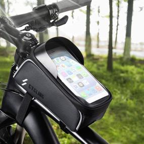 img 2 attached to 🚲 Inovare Designs Bike Cell Phone Mount Bag Waterproof - iPhone Holder Bicycle Storage Pouch & Tool Kit for Road Bikes - Accessories for Adults, Men, and Women