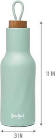 img 2 attached to Sage Vacuum-Sealed Stainless Steel Thermal Water Bottle with Insulation for Optimal Heat Retention