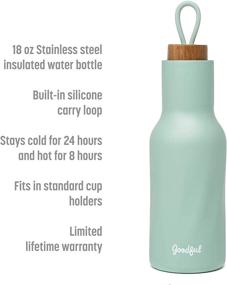 img 3 attached to Sage Vacuum-Sealed Stainless Steel Thermal Water Bottle with Insulation for Optimal Heat Retention