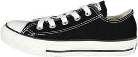 img 1 attached to 👦 Converse Boys' Youths Chuck Taylor Allstar Ox Black - 1 YTH: Classic Style for Young Trendsetters