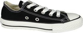 img 2 attached to 👦 Converse Boys' Youths Chuck Taylor Allstar Ox Black - 1 YTH: Classic Style for Young Trendsetters