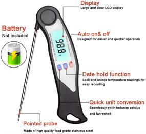 img 3 attached to 🌡️ Quick and Accurate Digital Instant Read Meat Thermometer - A Must-Have for Perfect Cooking, Grilling, and Roasting