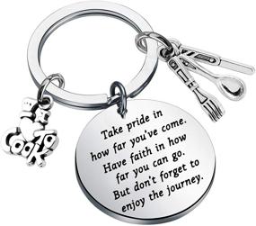 img 4 attached to Culinary School Gifts: Celebrate How Far You Have Come with Chef Keychain Charm - Perfect Cooking Lover Gift!