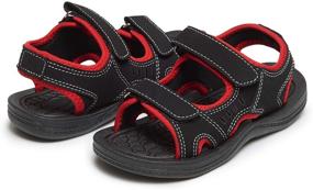 img 4 attached to 👦 Skysole Toddler Double Rugged Sandals - Boys' Shoes for Outdoor Adventures