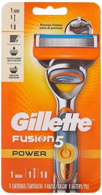 img 3 attached to Buy Gillette Fusion5 Power Razors for Men - Complete Shaving Kit with Razor, Blade Refill, and Battery