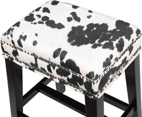 img 3 attached to Black Linon Stool: Sleek Style, Versatile Design, Exceptional Comfort