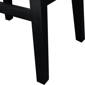 img 2 attached to Black Linon Stool: Sleek Style, Versatile Design, Exceptional Comfort