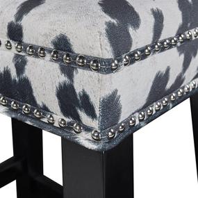 img 1 attached to Black Linon Stool: Sleek Style, Versatile Design, Exceptional Comfort